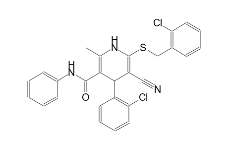 3-pyridinecarboxamide, 4-(2-chlorophenyl)-6-[[(2-chlorophenyl)methyl]thio]-5-cyano-1,4-dihydro-2-methyl-N-phenyl-