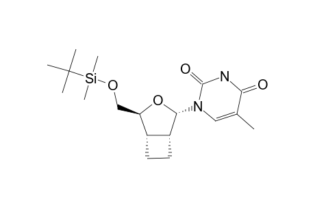 (1'R,2'S,4'S,5'S)-1-(4-TERT.-BUTYLDIMETHYLSILYLOXYMETHYL-3-OXABICYCLO-[3.2.0]-HEPT-2-YL)-THYMINE