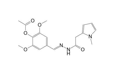 1H-pyrrole-2-acetic acid, 1-methyl-, 2-[(E)-[4-(acetyloxy)-3,5-dimethoxyphenyl]methylidene]hydrazide