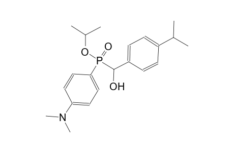 isopropyl 4-(dimethylamino)phenyl[hydroxy(4-isopropylphenyl)methyl]phosphinate