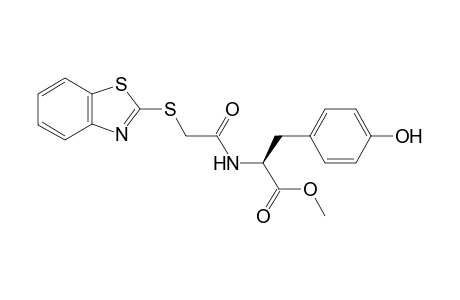 2-Benzothiazolylthioacetyl L-tyrosine methyl ester