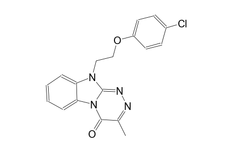 [1,2,4]triazino[4,3-a]benzimidazol-4(10H)-one, 10-[2-(4-chlorophenoxy)ethyl]-3-methyl-