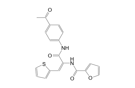 N-[(E)-1-[(4-acetylanilino)carbonyl]-2-(2-thienyl)ethenyl]-2-furamide