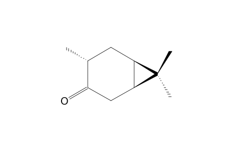 (1S,6R)-3-endo-7,7-TRIMETHYLBICYCLO-[4.1.0]-HEPT-AN-4-ONE;trans-CARANONE