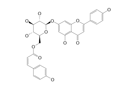 APIGENIN-7-O-(6''-O-PARA-7-COUMAROYL-BETA-D-GLUCOPYRANOSIDE)