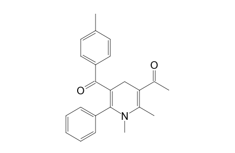 5-Acetyl-3-(p-methylbenzoyl)-1,4-dihydro-2-phenyl-1,6-dimethylpyridine