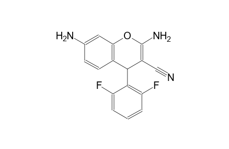 4H-1-benzopyran-3-carbonitrile, 2,7-diamino-4-(2,6-difluorophenyl)-