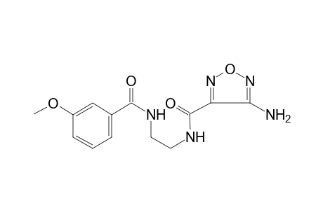 4-Amino-N-(2-[(3-methoxybenzoyl)amino]ethyl)-1,2,5-oxadiazole-3-carboxamide