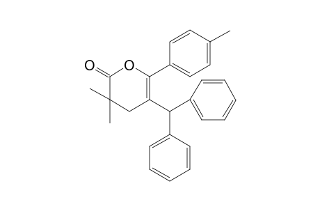 5-Benzhydryl-3,3-dimethyl-6-(4-tolyl)-3,4-dihydropyran-2-one