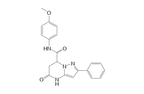 N-(4-Methoxyphenyl)-5-oxo-2-phenyl-4,5,6,7-tetrahydropyrazolo[1,5-a]pyrimidine-7-carboxamide