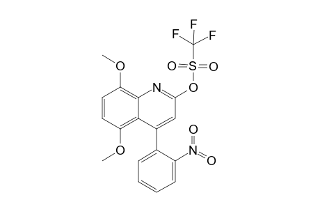 2-Trifluoromethanesulfonyloxy-5,8-dimethoxy-4-(2-nitrophenyl)quinoline