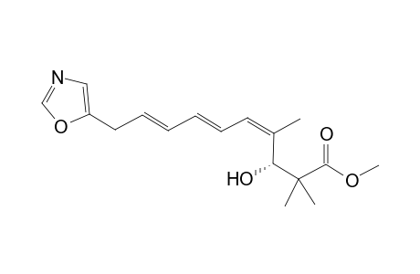 (3R,4Z,6E,8E)-3-hydroxy-2,2,4-trimethyl-10-(5-oxazolyl)deca-4,6,8-trienoic acid methyl ester