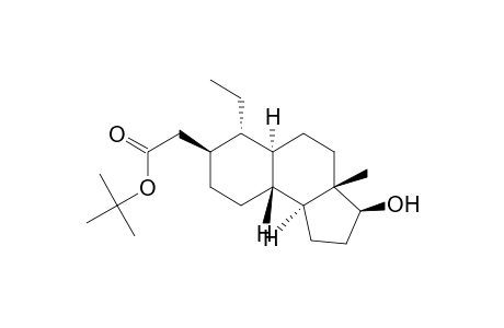 1H-Benz[e]indene-7-acetic acid, 6-ethyldodecahydro-3-hydroxy-3a-methyl-, 1,1-dimethylethyl ester, [3S-(3.alpha.,3a.alpha.,5a.beta.,6.beta.,7.alpha.,9a.alpha.,9b.beta.)]-
