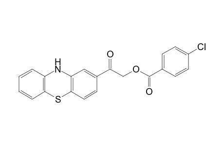hydroxymethyl phenothiazin-2-yl ketone, p-chlorobenzoate(ester)
