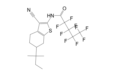 N-(3-cyano-6-tert-pentyl-4,5,6,7-tetrahydro-1-benzothien-2-yl)-2,2,3,3,4,4,5,5,5-nonafluoropentanamide