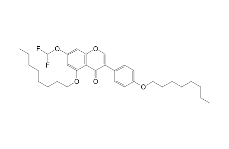 7-Difluoromethoxy-5,4'-di-n-octyloxygenistein