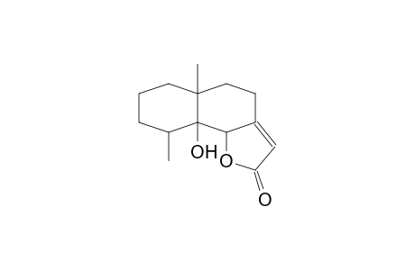 9a-Hydroxy-5a,9-dimethyl-octahydro-naphtho(1,2-B)furan-2(4H)-one