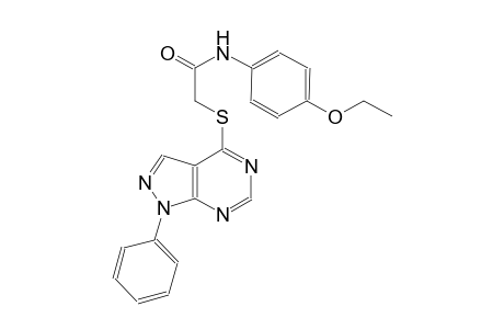 N-(4-ethoxyphenyl)-2-[(1-phenyl-1H-pyrazolo[3,4-d]pyrimidin-4-yl)sulfanyl]acetamide