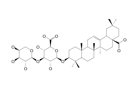 3-O-BETA-[ARABINOPYRANOSYL-(1->3)-GLUCURONOPYRANOSYL]-OLEANOLIC-ACID