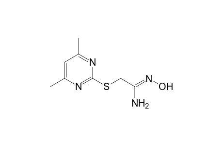(1Z)-2-[(4,6-Dimethyl-2-pyrimidinyl)sulfanyl]-N'-hydroxyethanimidamide