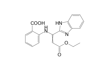 2-[[1-(1H-benzimidazol-2-yl)-3-ethoxy-3-oxo-prop-1-enyl]amino]benzoic acid