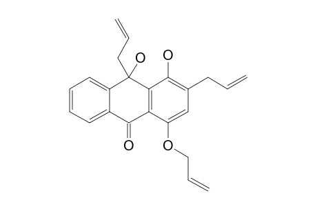 (+/-)-4,10-DIHYDROXY-3,10-BIS-(PROP-2'-ENYL)-1-(2'''-PROP-2'''-ENYL)-ANTHRACEN-9(10H)-ONE