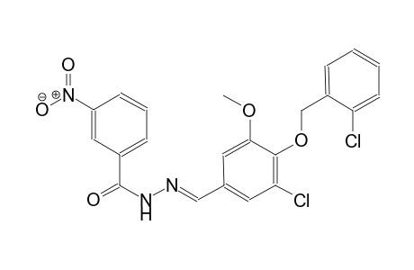 N'-((E)-{3-chloro-4-[(2-chlorobenzyl)oxy]-5-methoxyphenyl}methylidene)-3-nitrobenzohydrazide