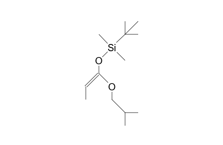(E)-Dimethyl-tert-butyl-(1-(2-methyl-propoxy>-1-propenyloxy)-silane