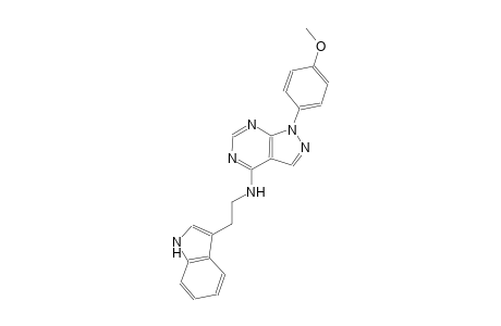 1H-pyrazolo[3,4-d]pyrimidin-4-amine, N-[2-(1H-indol-3-yl)ethyl]-1-(4-methoxyphenyl)-
