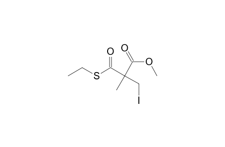 O-methyl S-ethyl 2-(iodomethyl)-2-methylmonothiomalonate