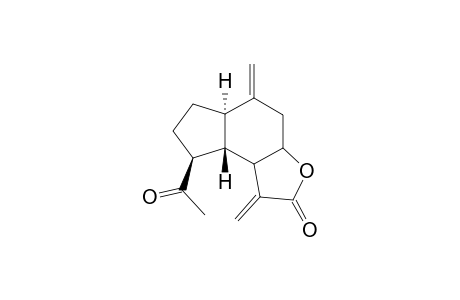 7-Acetyl-3,10-dimethylene-12-oxatricyclo[7.3.0.0(4,8)]tridecan-11-one