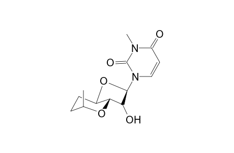 2,4(1H,3H)-Pyrimidinedione, 1-(3,7-anhydro-5,6,8-trideoxy-.alpha.-L-talo-octofuranosyl)-3-methyl-