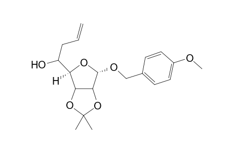 4-Methoxybenzyl 6,7,8-trideoxy-2,3-O-(1'-methylethylidene)-.alpha.-D-mano-oct-7-enofuranoside