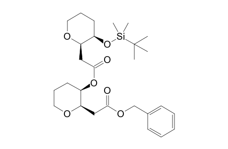 (2R,3R)-2-[2-(Benzyloxy)-2-oxoethyl]tetrahydro-2H-pyran-3-yl ((2R,3R)-3-{[tert-butyl(dimethyl)silyl]oxy}tetrahydro-2H-pyran-2-yl)acetate