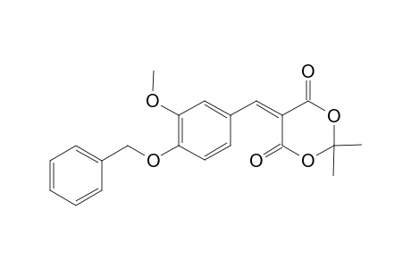 5-[4-(Benzyloxy)-3-methoxybenzylidene]-2,2-dimethyl-1,3-dioxane-4,6-dione