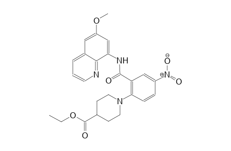 ethyl 1-(2-{[(6-methoxy-8-quinolinyl)amino]carbonyl}-4-nitrophenyl)-4-piperidinecarboxylate