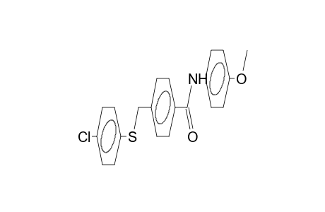 N-(4-methoxyphenyl)-4-(4-chlorophenylthiomethyl)benzamide