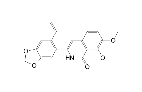 1(2H)-Isoquinolinone, 3-(6-ethenyl-1,3-benzodioxol-5-yl)-7,8-dimethoxy-