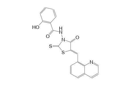 benzamide, 2-hydroxy-N-[(5Z)-4-oxo-5-(8-quinolinylmethylene)-2-thioxothiazolidinyl]-
