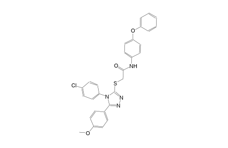 2-{[4-(4-chlorophenyl)-5-(4-methoxyphenyl)-4H-1,2,4-triazol-3-yl]sulfanyl}-N-(4-phenoxyphenyl)acetamide