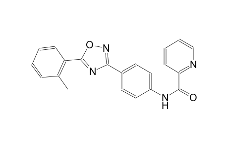 N-{4-[5-(2-methylphenyl)-1,2,4-oxadiazol-3-yl]phenyl}-2-pyridinecarboxamide