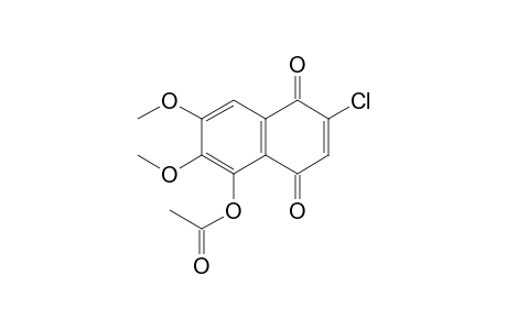 5-Acetoxy-2-chloro-6,7-dimethoxy-1,4-naphthoquinone