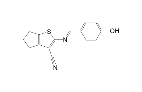 4H-cyclopenta[b]thiophene-3-carbonitrile, 5,6-dihydro-2-[[(E)-(4-hydroxyphenyl)methylidene]amino]-