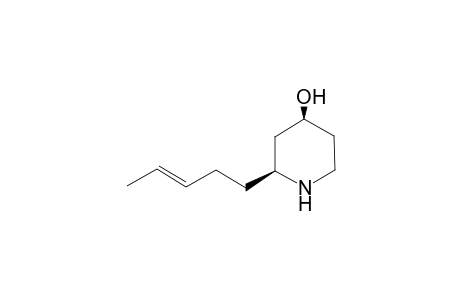 (2S,4S)-2-[(E)-pent-3-enyl]-4-piperidinol