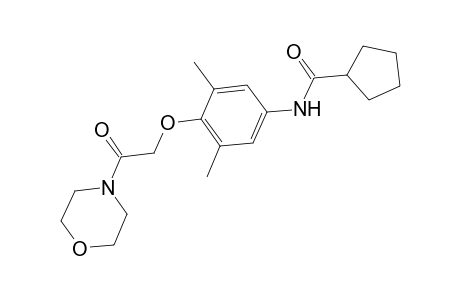 N-{3,5-dimethyl-4-[2-(morpholin-4-yl)-2-oxoethoxy]phenyl}cyclopentanecarboxamide