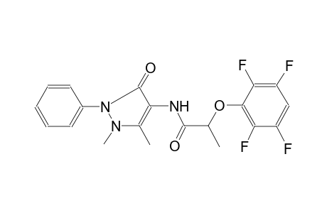 propanamide, N-(2,3-dihydro-1,5-dimethyl-3-oxo-2-phenyl-1H-pyrazol-4-yl)-2-(2,3,5,6-tetrafluorophenoxy)-