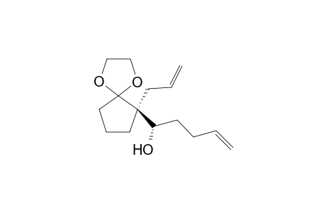 (1S*,1'S*)-1-(1-Allyl-2,2-ethylenedioxycyclopentan-1-yl)pent-4-en-1-ol