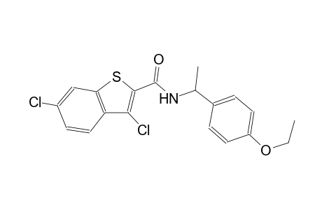 3,6-dichloro-N-[1-(4-ethoxyphenyl)ethyl]-1-benzothiophene-2-carboxamide