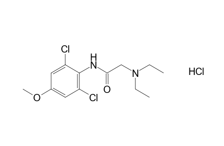2',6'-dichloro-2-(diethylamino)-p-acetanisidide, monohydrochloride