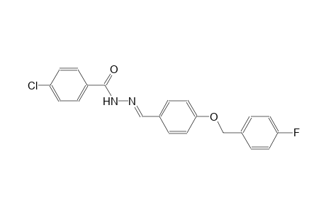 benzoic acid, 4-chloro-, 2-[(E)-[4-[(4-fluorophenyl)methoxy]phenyl]methylidene]hydrazide